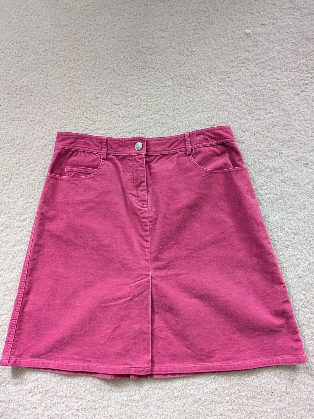 Lilly Pulitzer Raspberry Pink A-Line Denim Skirt